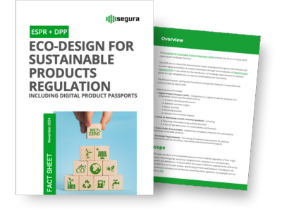 Eco-Design for Sustainable Products Regulation Including Digital Product Passports (ESPR + DPP) Factsheet from Segura