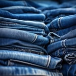 a_close_up_of_a_pile_of_denim_jeans