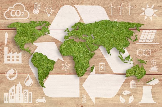 Sustainable world map